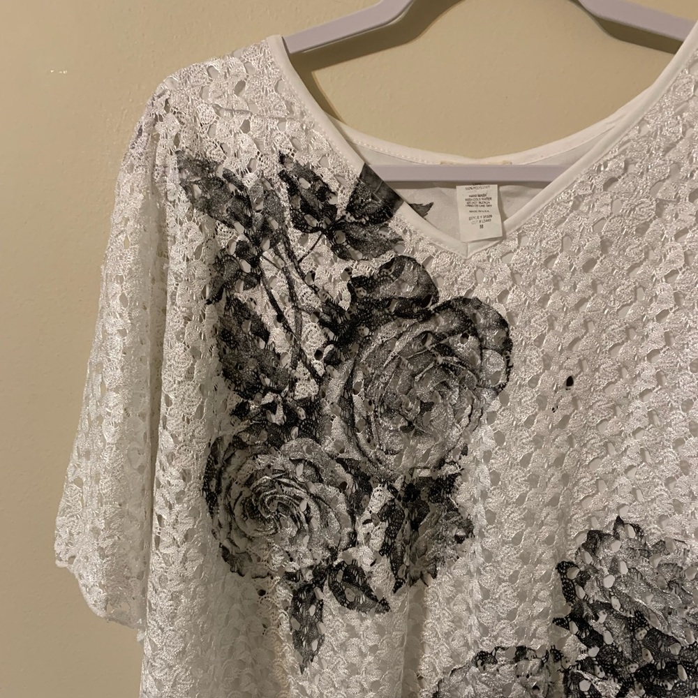 Poncho style top with attached cami by BRITTANY BLACK size Medium - Picture 4 of 16